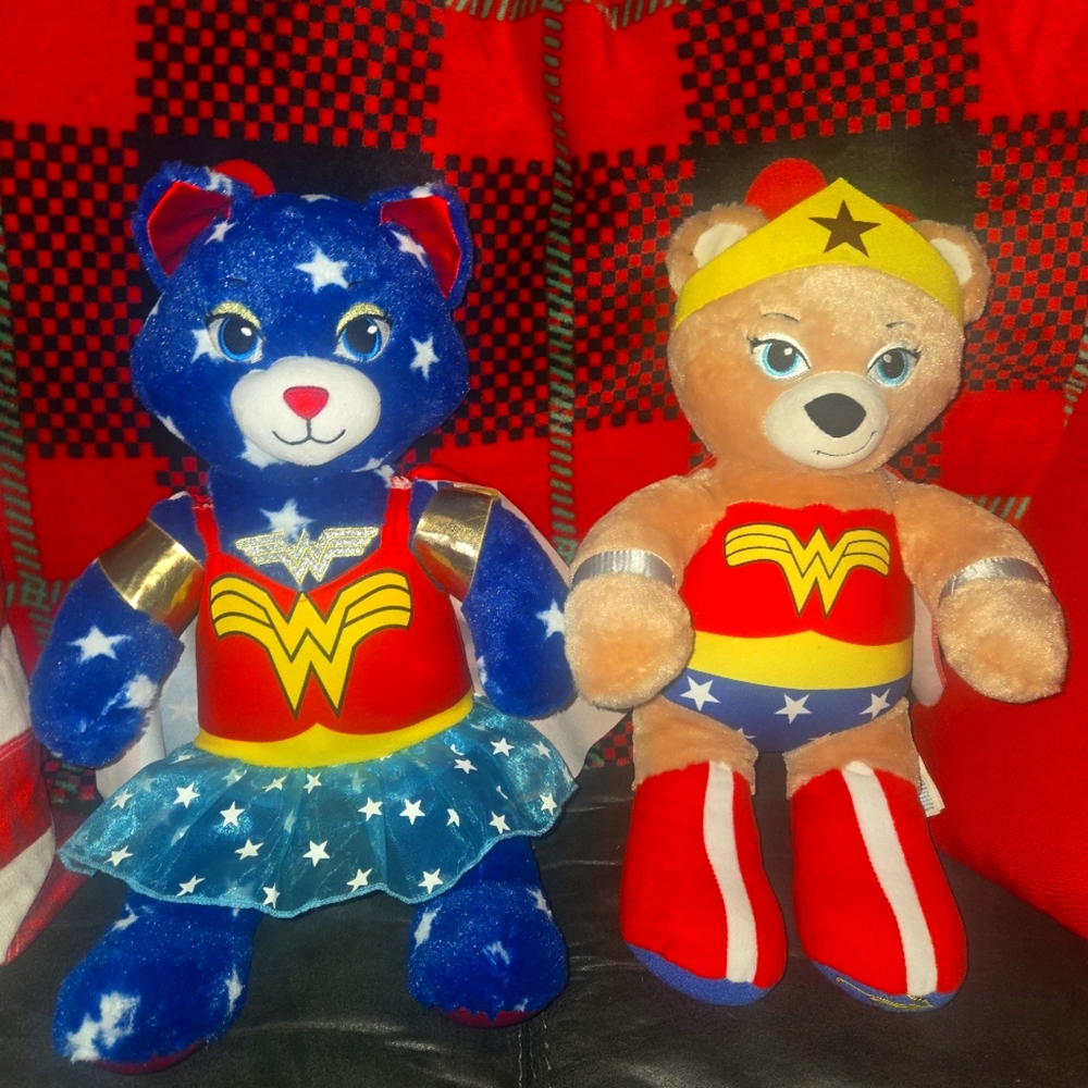 Build a Bear DC Justice League Wonder Woman Plush 16" Tall Rare